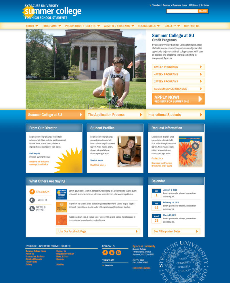 Syracuse University Summer College DKerr Creative
